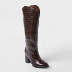 a new day Brown Heeled Boots
